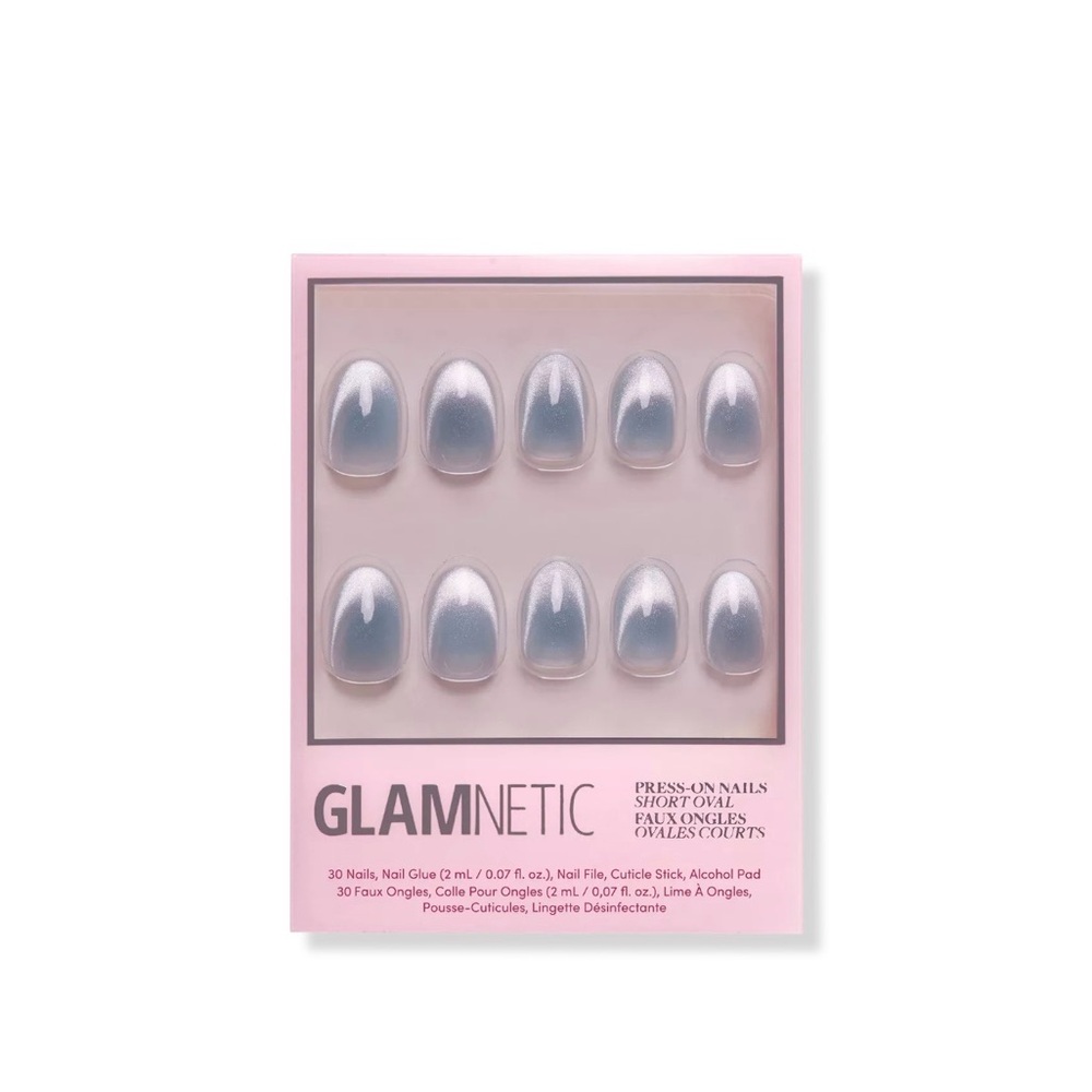 Glamnetic Press-On Nails Unicorn Tears Short Oval NWT - Picture 1 of 8